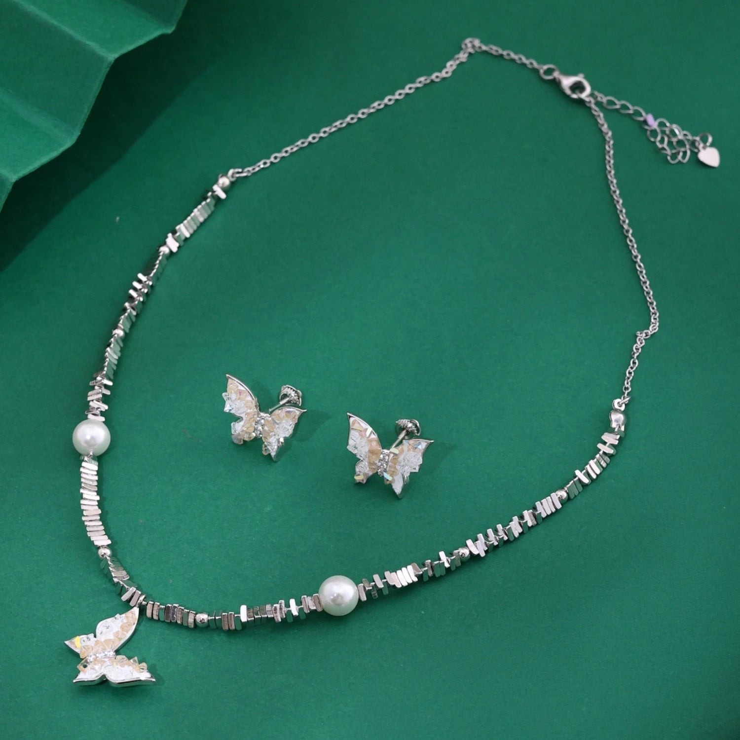 ALENCIA Azure Blossom Crystal &amp; Pearl Jewelry Set image 15