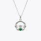 Silver Puffy Heart Pendant Necklace image 2