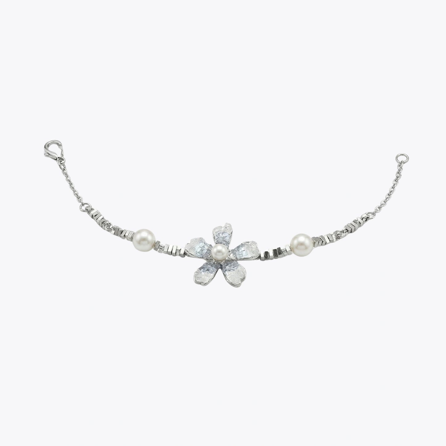 Pearl Bloom Floral Bracelet – 4 Color Variations image 8