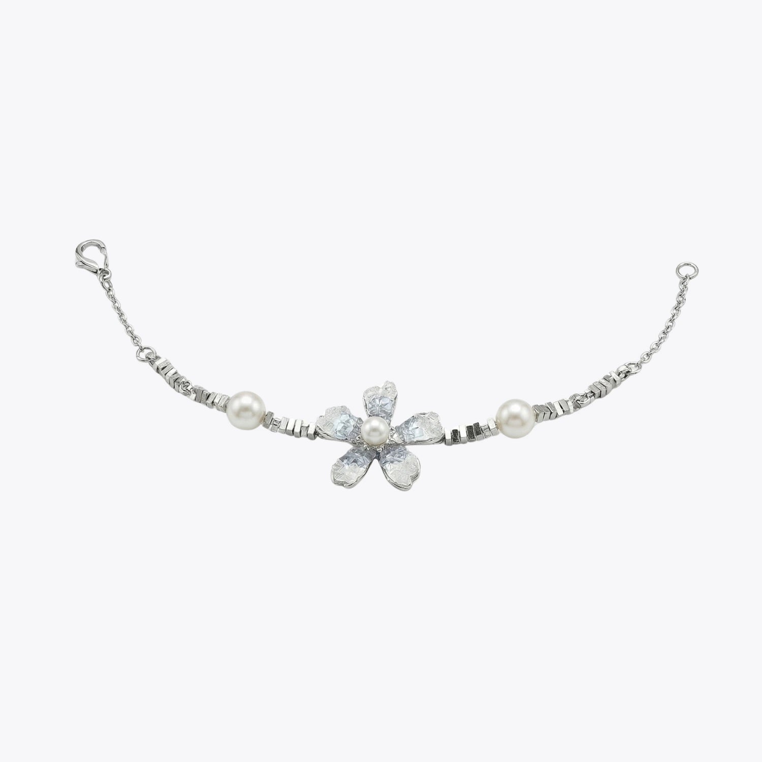 Pearl Bloom Floral Bracelet – 4 Color Variations image 8