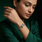 Silver Radiance Pavé Ball Cuff Bracelet image 1