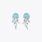 Ocean Jellyfish Blue Drop Earrings image 2