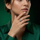 Embrace Sparkle Silver Ring image 1