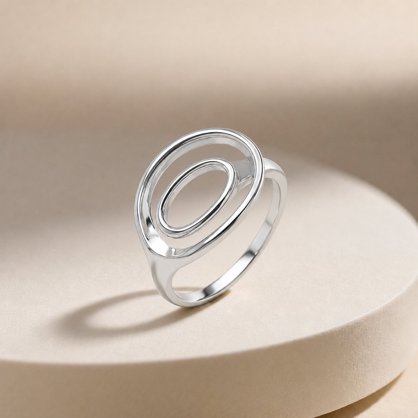 Orbit Glow Silver Ring image 0