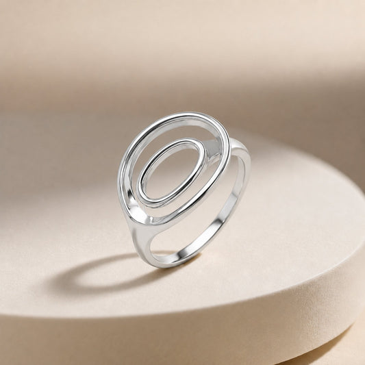 Orbit Glow Silver Ring image 0