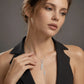 The Alencia Urban Plume Lariat Silver Necklace image 1
