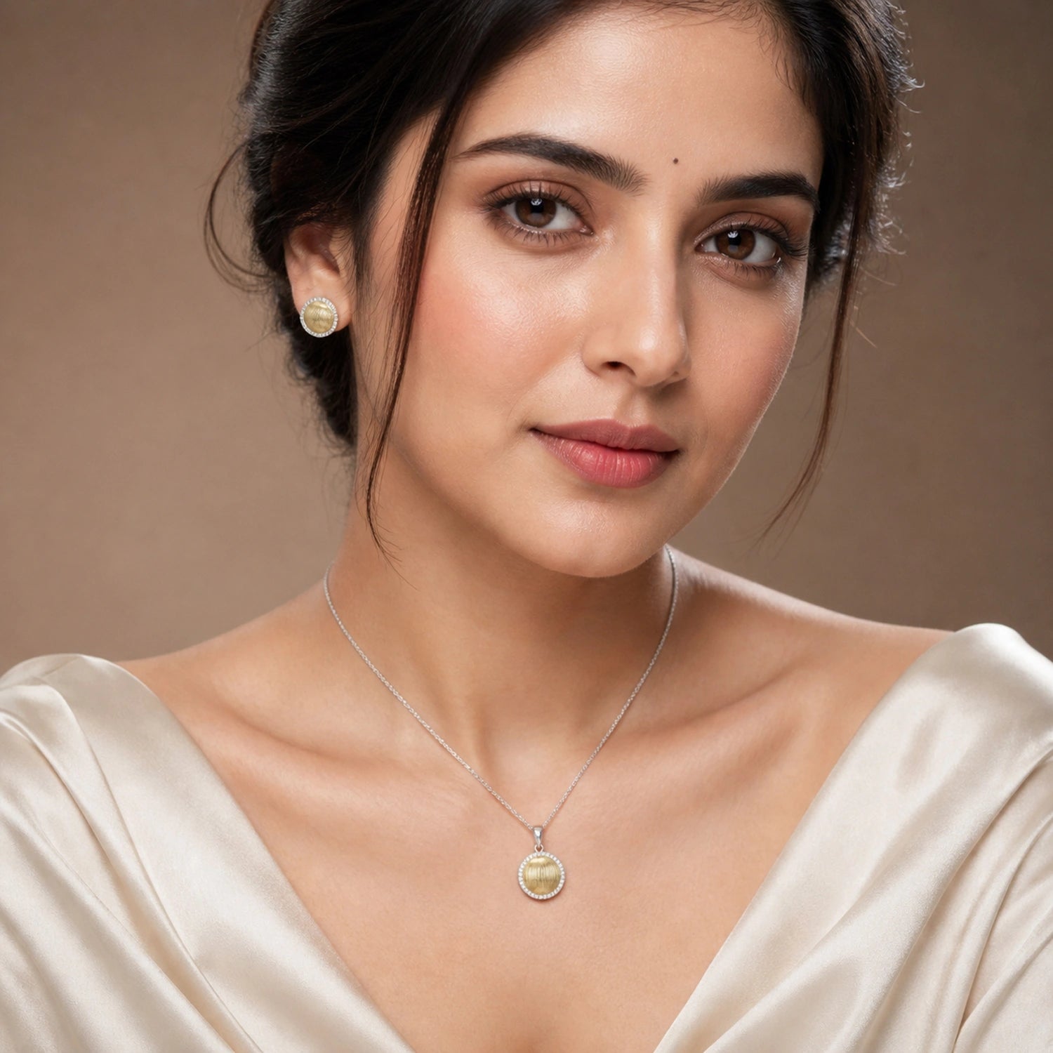 ALENCIA Timeless Silver Grace Necklace &amp; Ring Set image 1