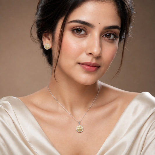 ALENCIA Timeless Silver Grace Necklace &amp; Ring Set image 1