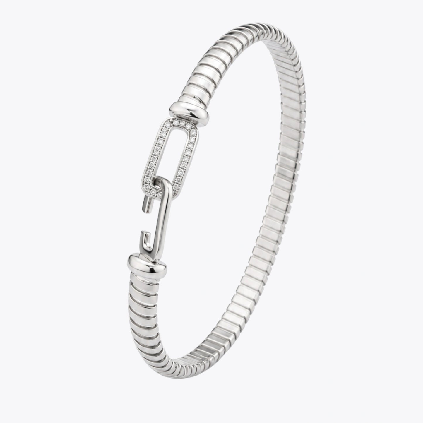 Silver Heart Charm Link Bracelet image 2