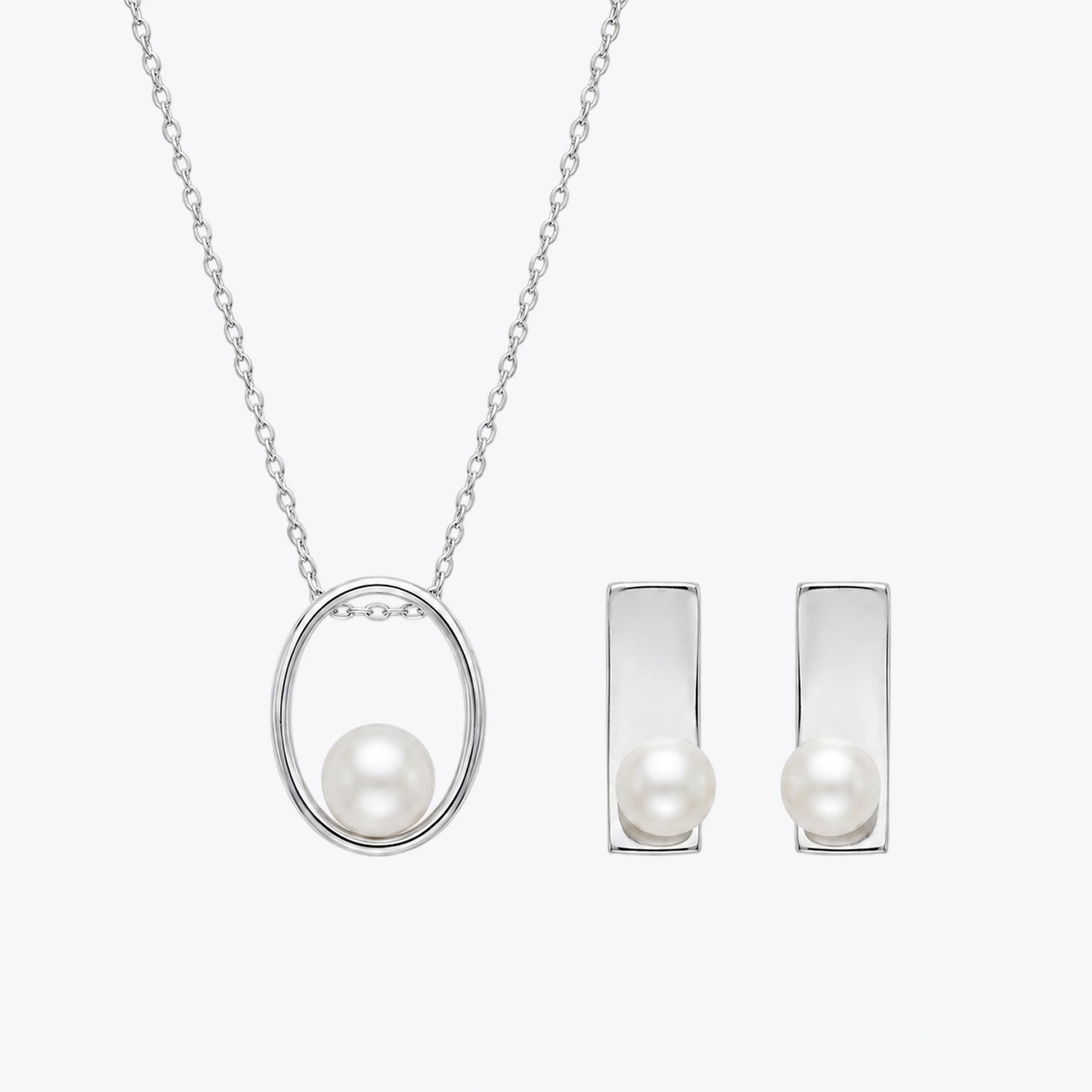 Alencia Minimalist Geometric Pearl Set image 2