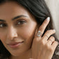 Silver Thorn Crown Ring image 1