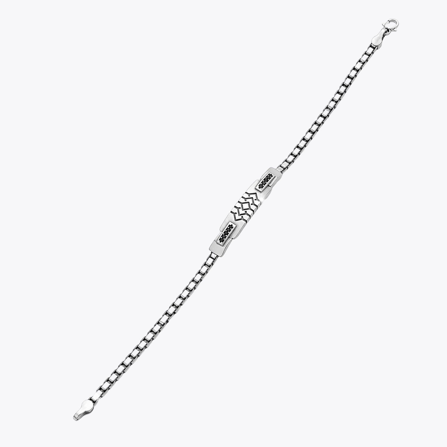 Alencia Geo Noir 925 Sterling Silver Bracelet image 2