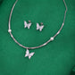 ALENCIA Azure Blossom Crystal &amp; Pearl Jewelry Set image 10