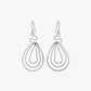Silver Flow Teardrop Earrings image 2