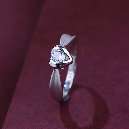 The Alencia Urban Serenade Heart Solitaire Ring image 0