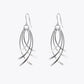 Silver Flowline Drop Earrings image 2
