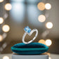 Celeste Oval Blue Stone Ring image 0