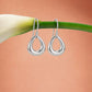 Silver Teardrop Hook Earrings image 0
