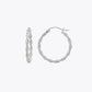 Twisted Rope Silver Hoop Earrings image 2