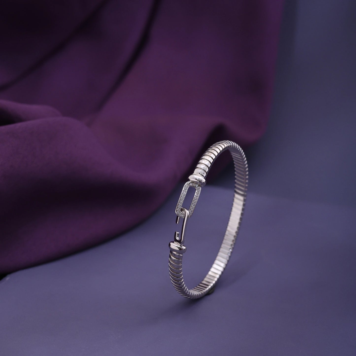 Silver Heart Charm Link Bracelet image 0