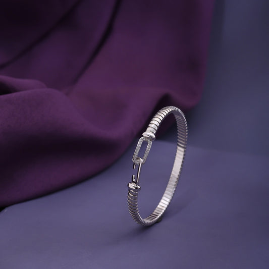Silver Heart Charm Link Bracelet image 0