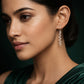 Silver Spiral Drop Earrings image 1
