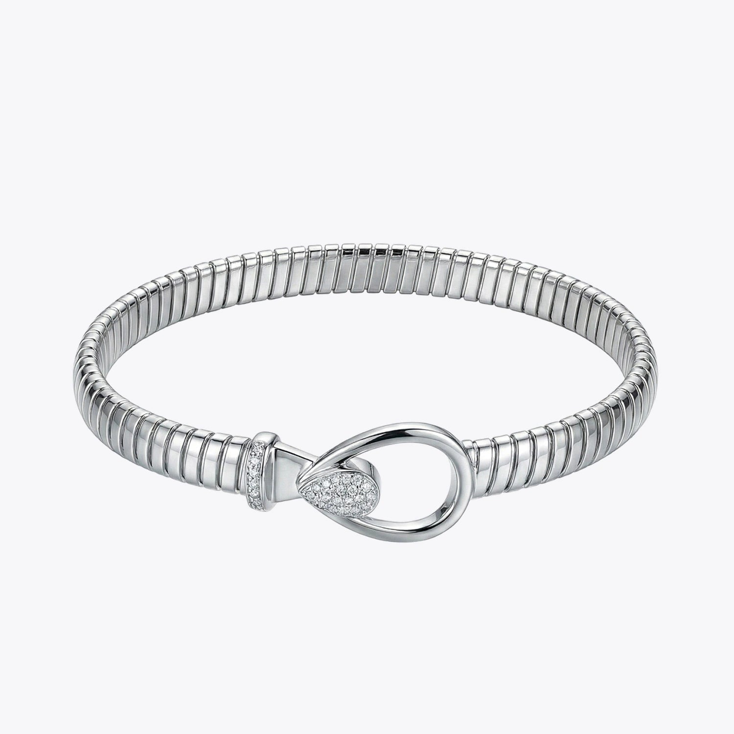 Silver Teardrop Flex Bracelet image 2