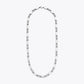 Alencia Royale Geometric Link 925 Sterling Silver Chain Necklace image 2