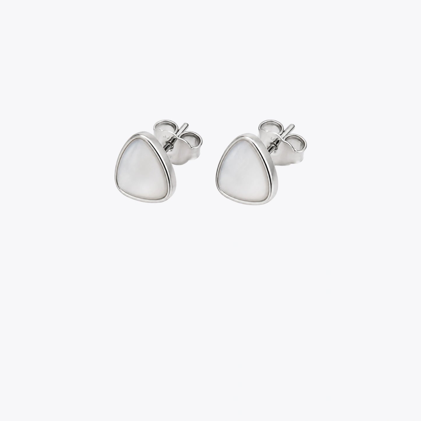 Pearl Dewdrop Silver Stud Earrings image 2