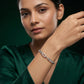 Silver Heart Charm Link Bracelet image 1