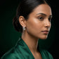 Silver Twisted Hoop Earrings image 1