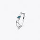 Twin Sparkle Open Ring image 2
