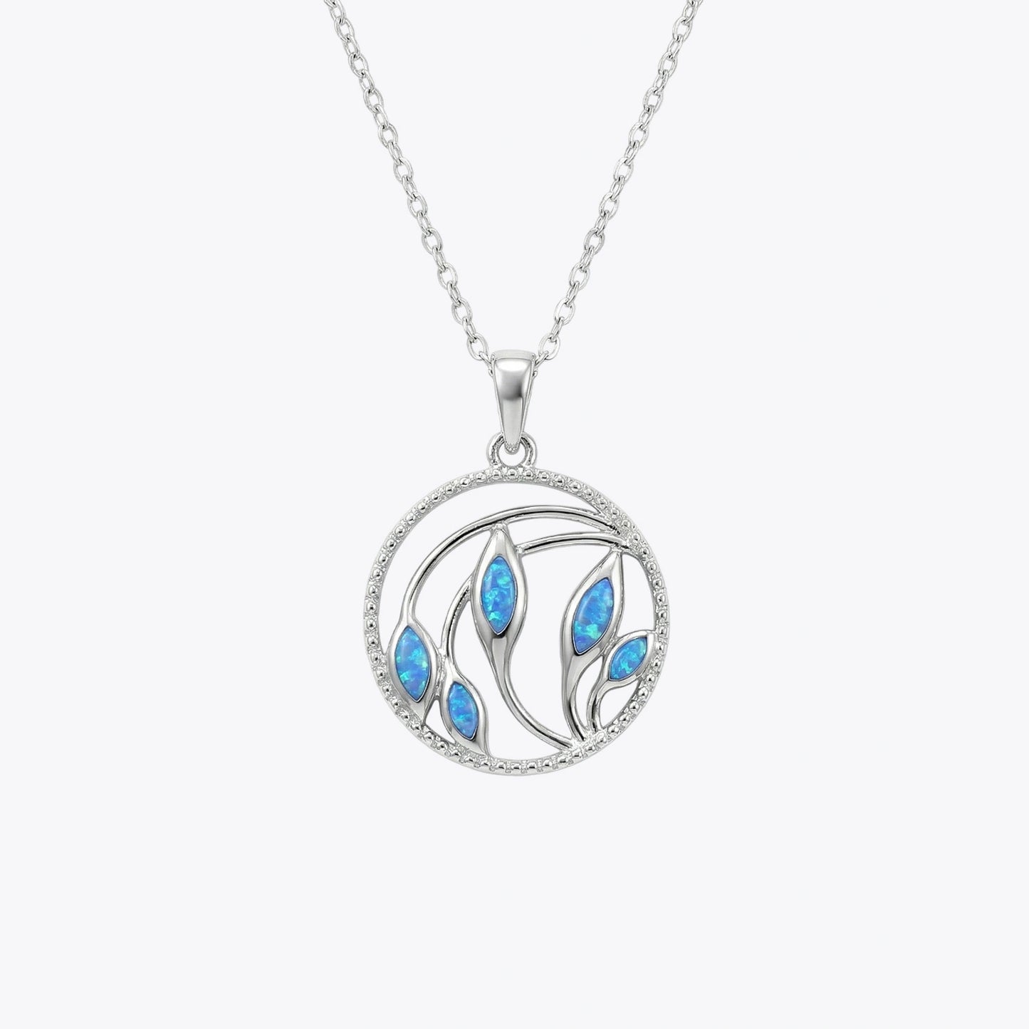 Ocean Bloom Silver Pendant Necklace image 2