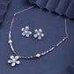Aqua Bloom Pearl Necklace &amp; Earrings Combo image 10