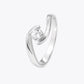 The Alencia Urban Serenade Spiral Bypass Solitaire Ring image 2