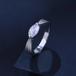 The Alencia Urban Serenade Marquise Sculptural Solitaire Ring