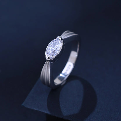 The Alencia Urban Serenade Marquise Sculptural Solitaire Ring image 0