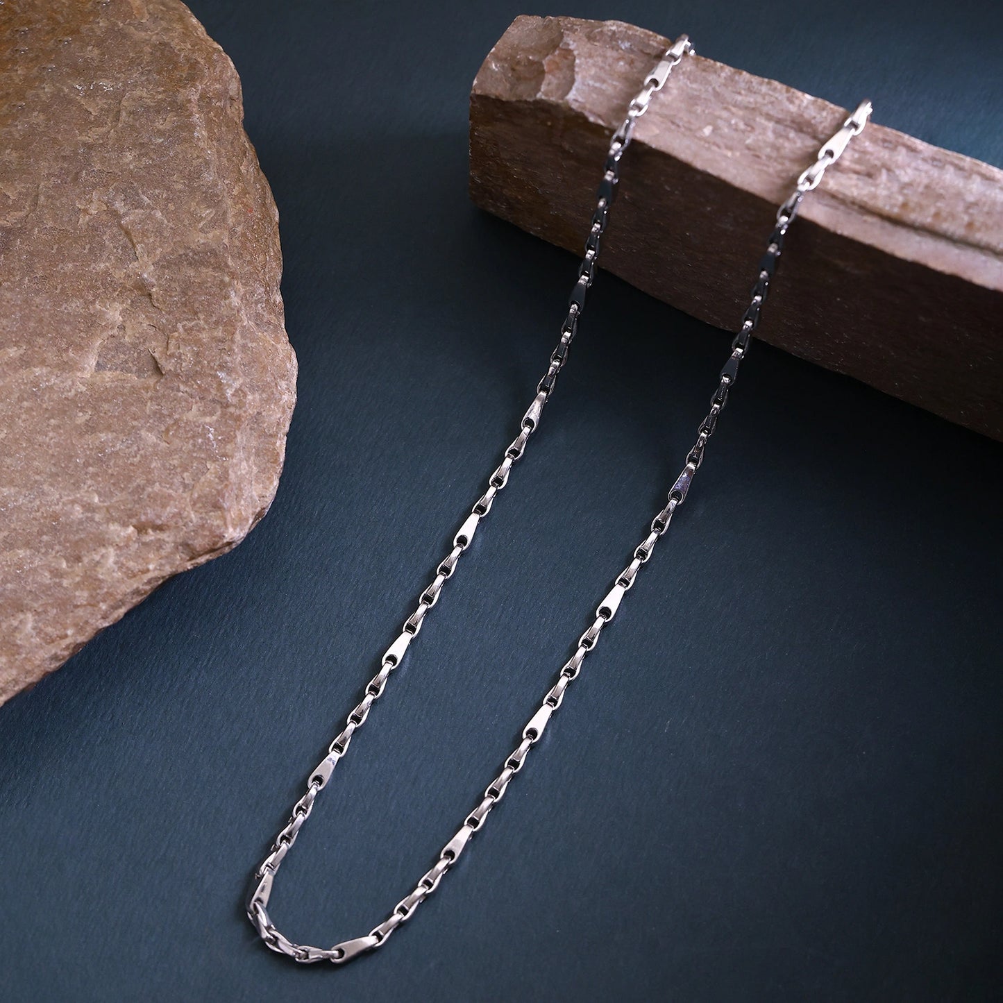 Alencia Limited Edition Figaro Link Silver Chain Necklace image 0