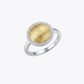 Golden Halo Textured Ring image 2