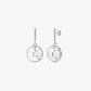Silver Pearl Bloom Drop Earrings image 2