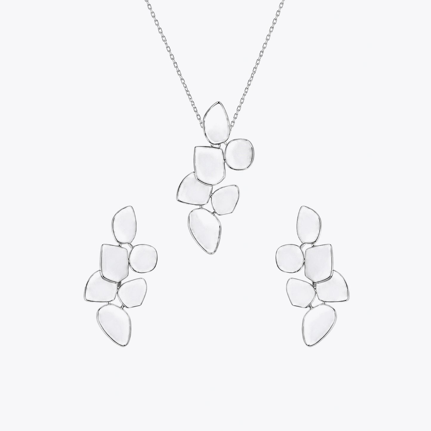 The Pebble Cluster Silver Set image 2
