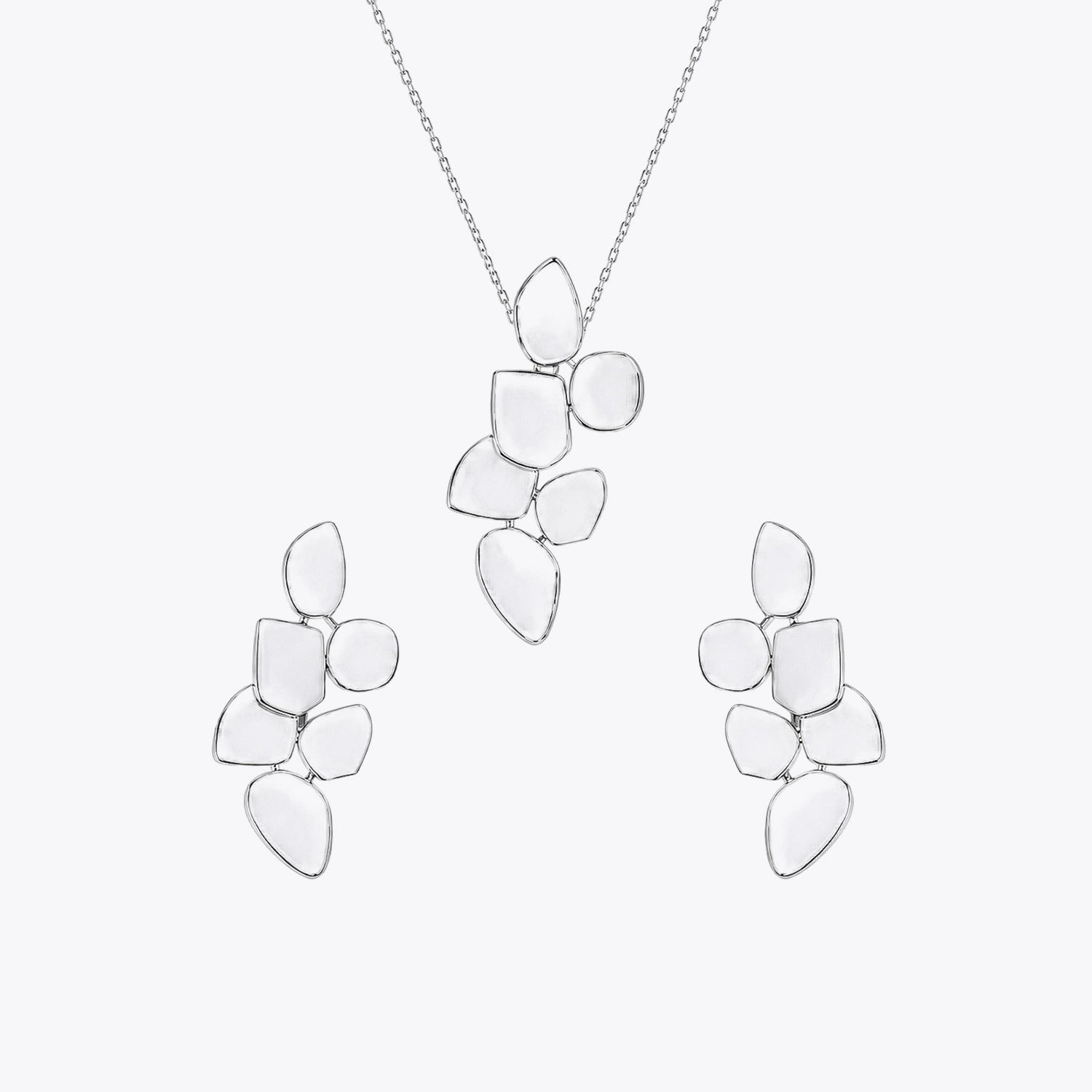 The Pebble Cluster Silver Set image 2