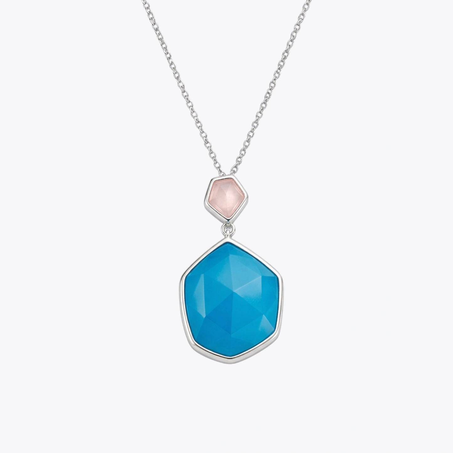 Aqua Prism Pendant &amp; Earring Set image 3