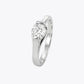 The Alencia Urban Serenade Ribbon Bypass Solitaire Ring image 2