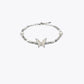 Iridescent Butterfly &amp; Pearl Bracelet - Pink image