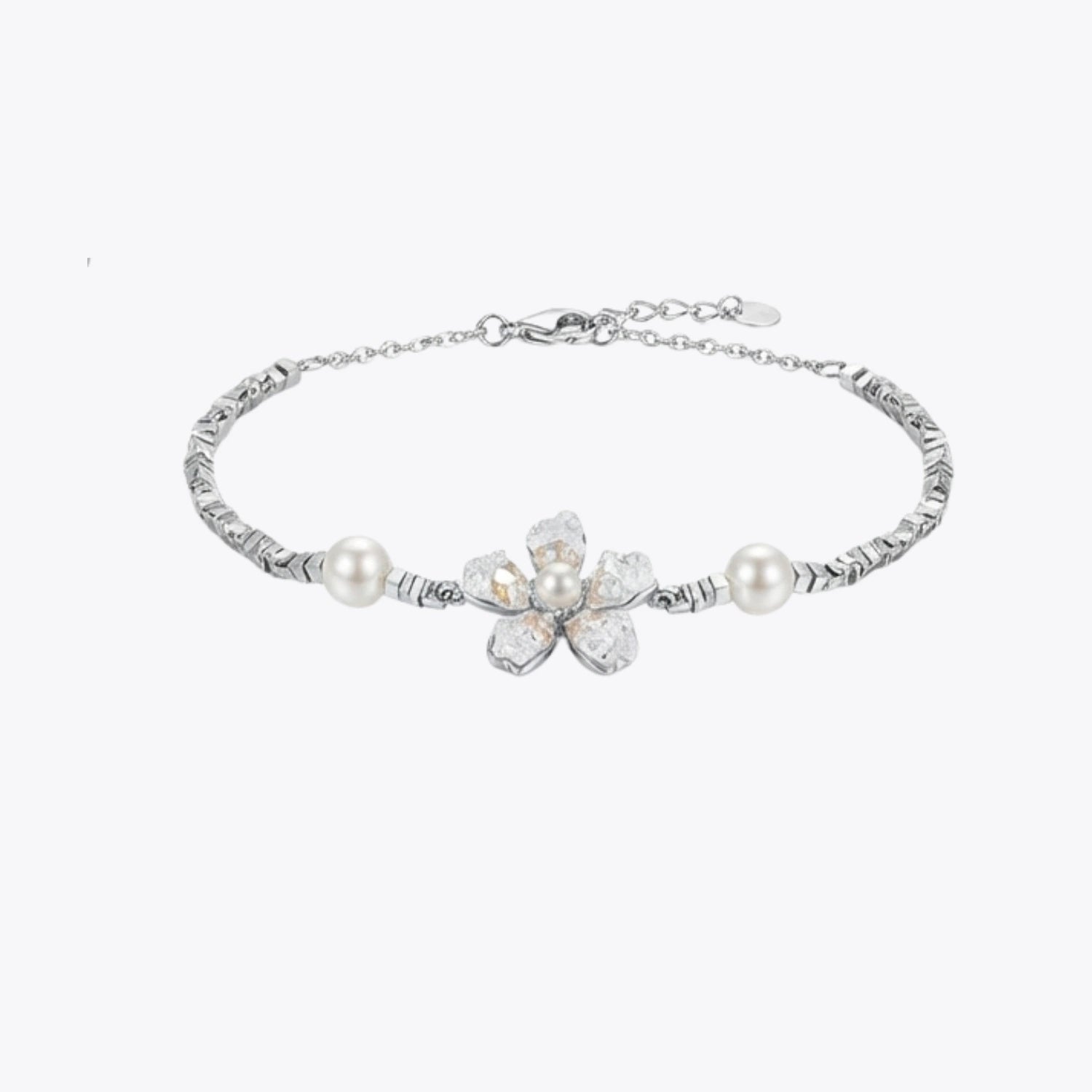 Pearl Bloom Floral Bracelet – 4 Color Variations image 11