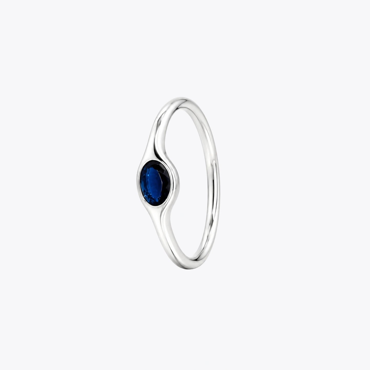 Oval Gemstone Silver Ring – 3 Colour Variation Collection image 8