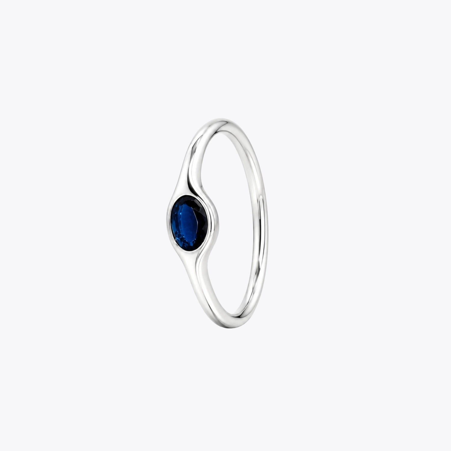 Oval Gemstone Silver Ring – 3 Colour Variation Collection image 8