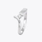 The Alencia Urban Serenade Block Bypass Solitaire Ring image 2
