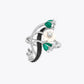 Emerald Bloom Floral Statement Ring image 2